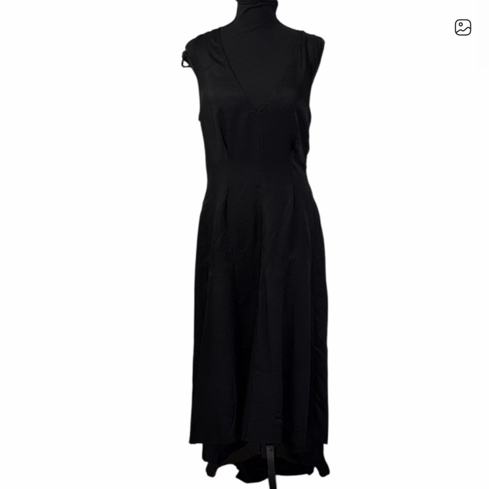 Ann Demeulemeester Black Silk Blend Hi-lo
Hem Maxi Dress(Size 40) - Picture 4 of 10